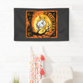 Halloween Geest Pompoen Geheime Boom Spandoek (Insitu)