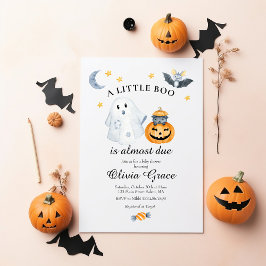 Halloween Geest Pompoen Little Boo Baby Shower Uit Kaart