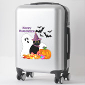 Halloween Geest Pompoen op maat gesneden vinyl sti Sticker (Koffer)
