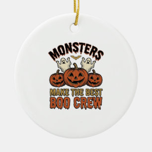 Halloween Geest Pompoen Vintage Gravure Grappige T Keramisch Ornament