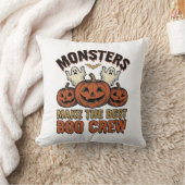 Halloween Geest Pompoen Vintage Gravure Grappige T Kussen (Deken)