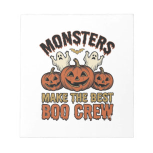 Halloween Geest Pompoen Vintage Gravure Grappige T Notitieblok