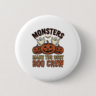 Halloween Geest Pompoen Vintage Gravure Grappige T Ronde Button 5,7 Cm