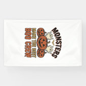 Halloween Geest Pompoen Vintage Gravure Grappige T Spandoek (Horizontaal)