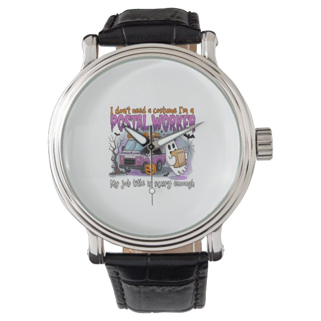 Halloween Geest,Postbode Horloge (Voorkant)