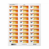 Halloween Geest Retouradres Etiket (Full Sheet)
