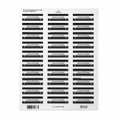 Halloween Geest Retouradres Etiket (Full Sheet)
