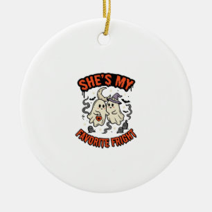 Halloween Geest Romantiek Humor Keramisch Ornament
