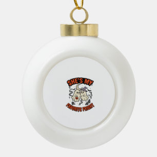Halloween Geest Romantiek Humor Keramische Bal Ornament