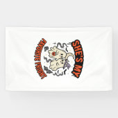 Halloween Geest Romantiek Humor Spandoek (Horizontaal)