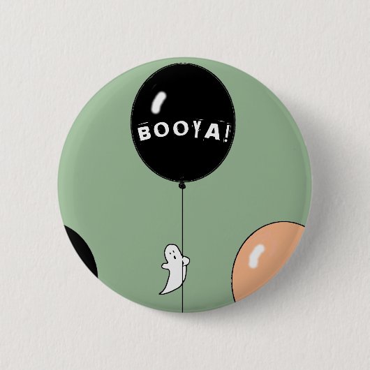 Halloween geest ronde button 5,7 cm (Voorkant)
