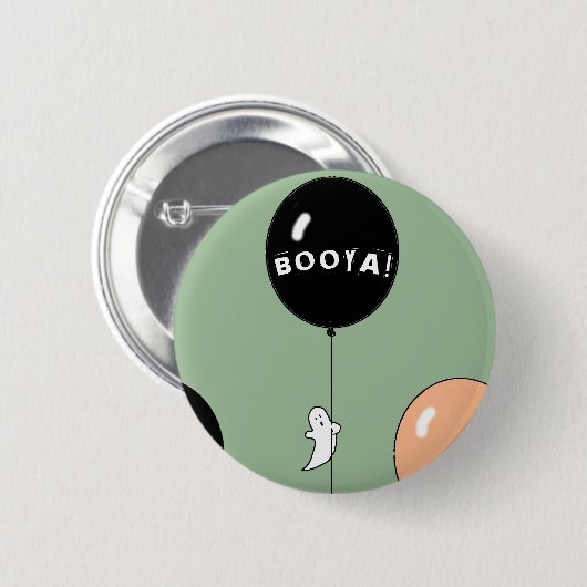 Halloween geest ronde button 5,7 cm (Voorkant /achterkant)