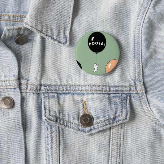 Halloween geest ronde button 5,7 cm (In situ)