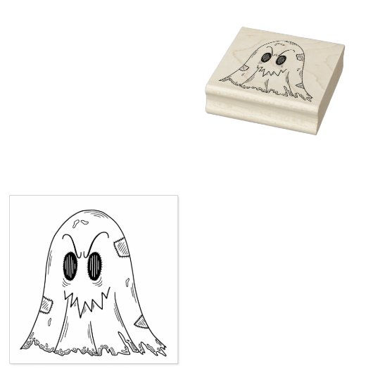 Halloween Geest Rubberstempel (Gestempeld)