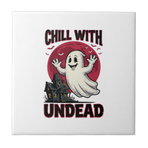 Halloween Geest Shirt Vintage Behekste Zombie Ontw Tegeltje