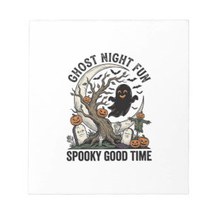 Halloween Geest Shirt Vintage Kerkhof Leuk Design Notitieblok