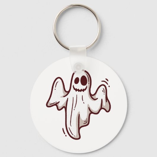 Halloween geest sleutelhanger (Voorkant)