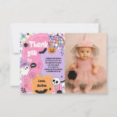 Halloween Geest Spoken Bedankkaart (Voorkant)
