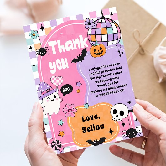 Halloween Geest Spoken Bedankkaart