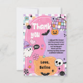 Halloween Geest Spoken Bedankkaart (Voorkant)