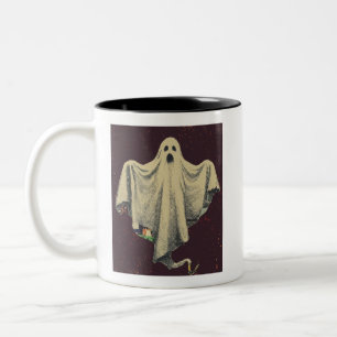 Halloween Geest Spookachtige Geest Tweekleurige Koffiemok