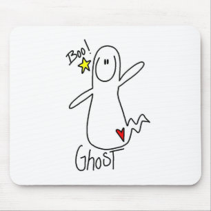 Halloween Geest Stickfiguur Muismat