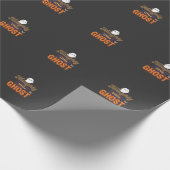 Halloween Geest Stout Klein Geest Ontwerp Cadeaupapier (Hoek)