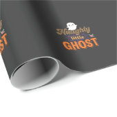 Halloween Geest Stout Klein Geest Ontwerp Cadeaupapier (Rol Hoek)