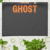 Halloween Geest Stout Klein Geest Ontwerp Theedoek (Gevouwen)