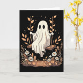 Halloween Geest Swing Fall Bloemstuk Kaart (Gele Bloem)
