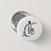 Halloween Geest Swing Lezen Ronde Button 3,2 Cm (Voorkant /achterkant)