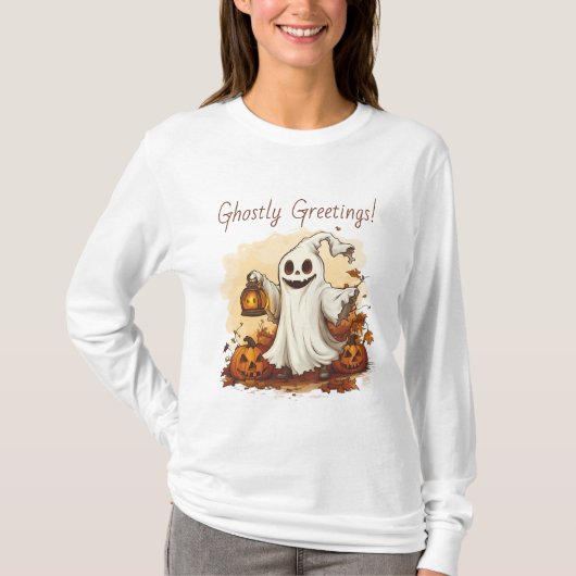 Halloween geest t-shirt (Voorkant)