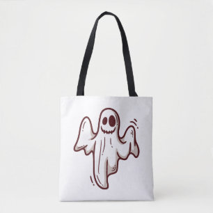 Halloween geest tote bag