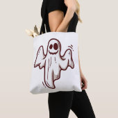 Halloween geest tote bag (Dichtbij)