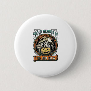 Halloween Geest Trots Lid Boo Crew Vintage Grappig Ronde Button 5,7 Cm