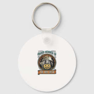Halloween Geest Trots Lid Boo Crew Vintage Grappig Sleutelhanger