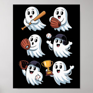 Halloween Geest Verkoop Softll Pitcher Vanger Poster
