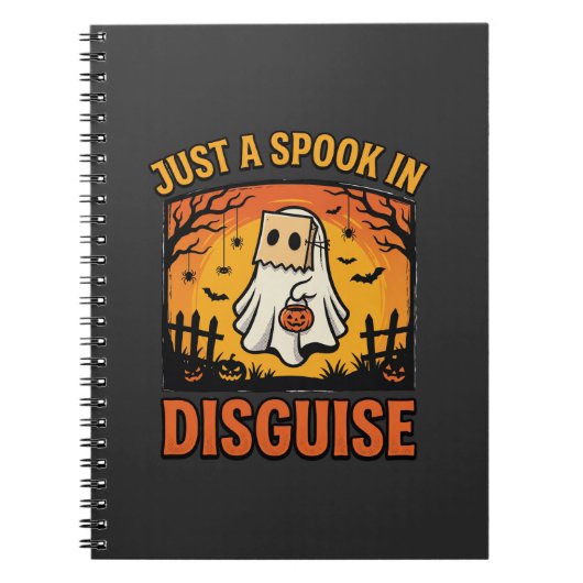 Halloween Geest Vermomming Notitieboek (Voorkant)