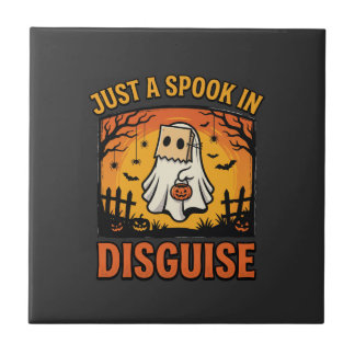 Halloween Geest Vermomming Tegeltje
