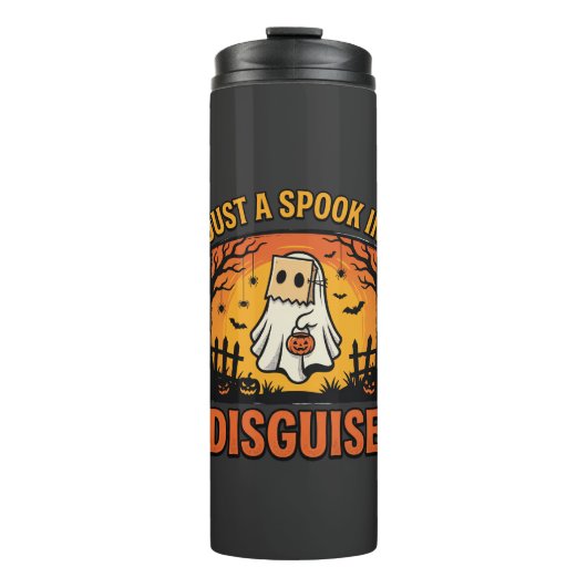 Halloween Geest Vermomming Thermosbeker (Voorkant)
