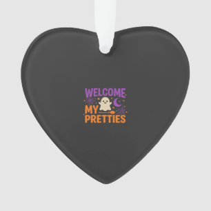 Halloween Geest Verwelkom mijn schatjes SVG-ontwer Ornament
