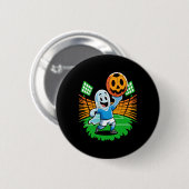 Halloween Geest Voetbalspeler Ronde Button 5,7 Cm (Voorkant /achterkant)