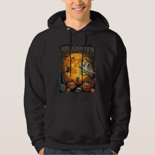 Halloween Geest Volle Maan Jack Lanterns Zombie Ha Hoodie