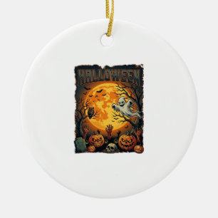 Halloween Geest Volle Maan Jack Lanterns Zombie Ha Keramisch Ornament