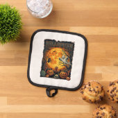 Halloween Geest Volle Maan Jack Lanterns Zombie Ha Pannenlap (Top down)