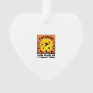 Halloween Geest Vrienden Grappig Vintage Horror_1 Ornament