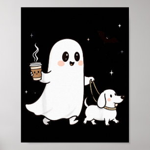 Halloween Geest Wandelende Hond Soky Seizoen Hallo Poster