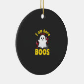 Halloween Geest Wijn Boos Design Keramisch Ornament (Rechts)