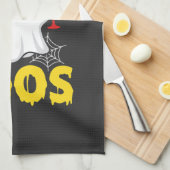 Halloween Geest Wijn Boos Design Theedoek (Quarter Fold)