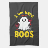Halloween Geest Wijn Boos Design Theedoek (Verticaal)